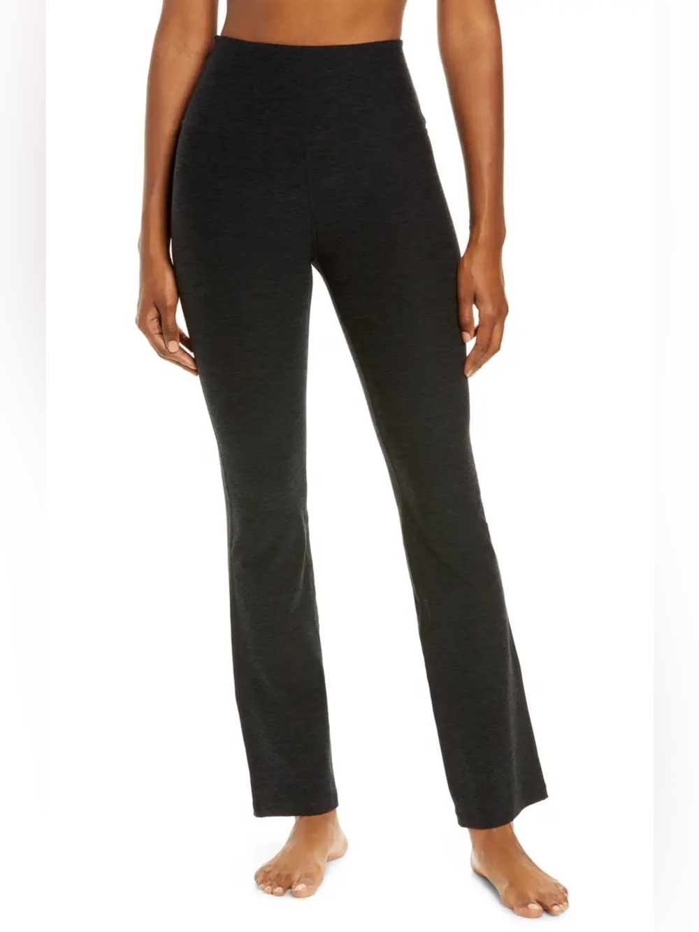 Beyond Yoga Practice Space Dye High Waist Pants In Darkest Night